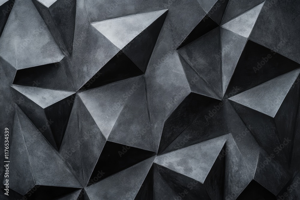 Poster abstract dark gray geometric textured background. (1)