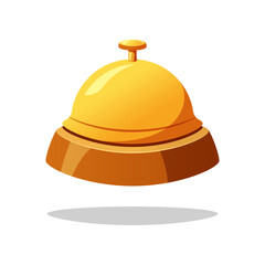 Bellhop bell vector isolated on white background.