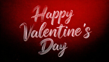"Happy Valentine's Day" displayed against a dark background for a romantic feel