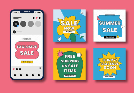 E Commerce Website Purchases Social Media Post