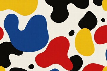 Fototapeta premium Colorful Abstract Shapes on a Light Background for Modern Design