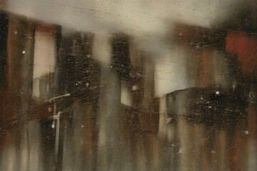 Abstract Textured Composition with Moody Atmosphere