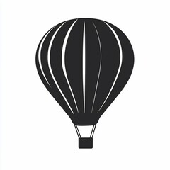 Obraz premium Silhouette of a hot air balloon. (1)