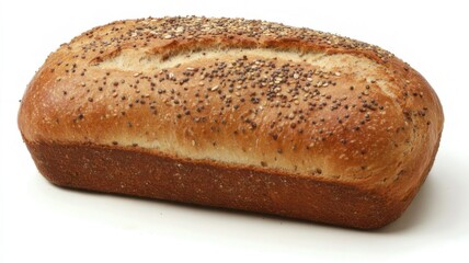 Multigrain Bread, white background