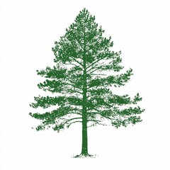 Fototapeta premium Silhouetted Pine Tree.