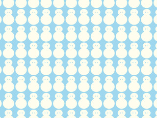 背景（青色、雪だるま）