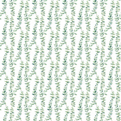 Elegant green leaf pattern with soft background suitable for various design projects and textiles