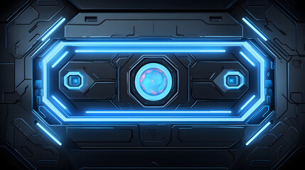 Digital blue futuristic design graphics poster background