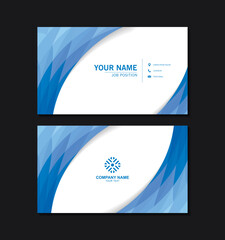 Fototapeta premium Modern wave abstract business card