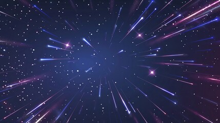 Naklejka premium Firework Burst Pattern Dynamic firework burst pattern in a blank night sky