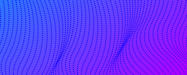 Fototapeta premium Colorful halftone background with flowing dots