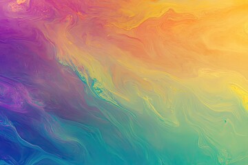 Abstract colorful smoke flowing on a dark background.