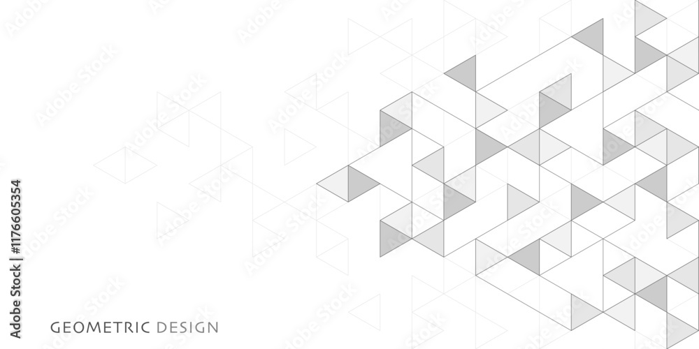 Leinwandbilder Abstract vector background with a geometric pattern of triangle shapes. Graphic design element 