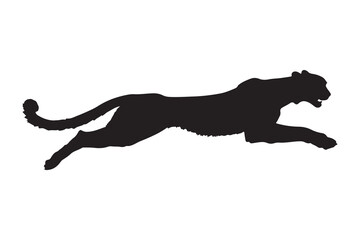 Panther silhouette vector illustration