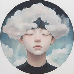 Lo-Fi music picture The background that goes well with the lo-fi music genre Generative AI	
