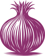 Onion vegetable vector illustration isolated on a white background