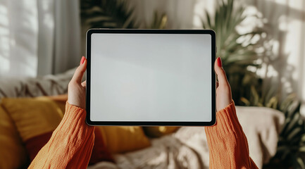 Gadget, a tablet in hand, created using Generative AI technology.