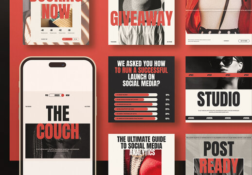 Social Media Post Layout Design Template