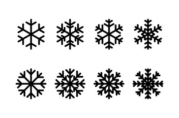 Snowflake icon vector isolated on white background. snow icon vector. Symbol of winter, frozen
