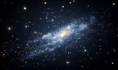 Spiral Galaxy, cosmic dust, space, background stars, astronomy, science, education