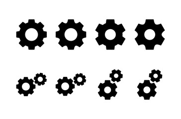 setting Icon vector isolated on white background. setting vector icon. Cog settings Icon Symbol. Gear