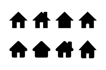 Home icon vector isolated on white background. House vector icon. Address