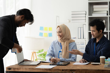 Collaborative Meeting: Diverse Team Brainstorming  
