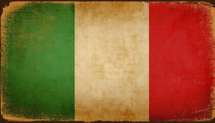 Old Vintage Italy Flag