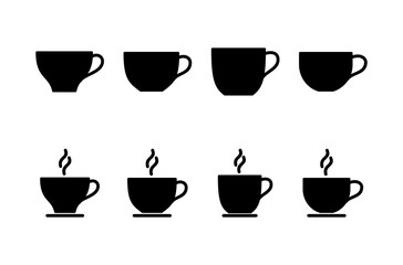 coffee cup icon vector isolated on white background. Coffee cup icon. Coffee vector icon. Tea