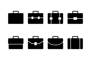 Briefcase icon vector isolated on white background. Briefcase vector icon