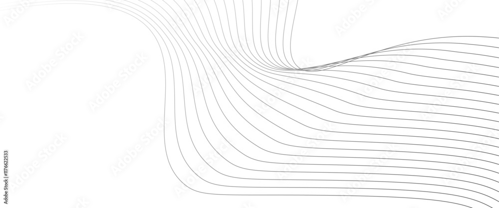 Poster vectors abstract wavy information technology smooth wave lines background. web design, cover, web, f