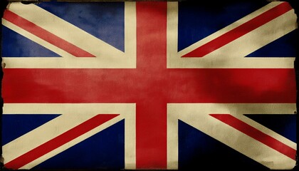Fototapeta premium Old Vintage Kingdom of Great Britain Flag
