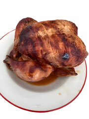 I dream of a delicious-looking turkey cooked in the oven with my thanks, and a happy meal with my family.