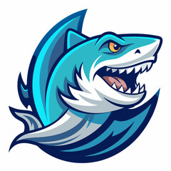 Shark Vector Logo Template. Modern professional shark Vector logo illustration for ESport and others