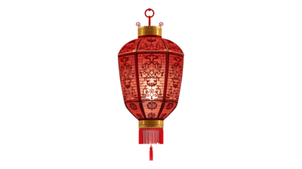 Red Chinese Lantern: A traditional symbol of good luck and prosperity, this vibrant red lantern is a stunning visual representation of Chinese New Year celebrations.