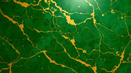 green shine bright gold marble texture background.