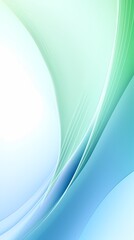 Fototapeta premium Digital technology blue and green abstract curve poster background