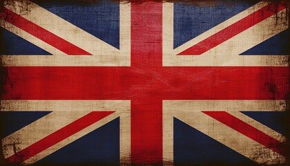 Fototapeta premium Old Vintage Britain Flag 