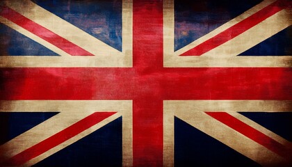 Fototapeta premium Old Vintage Britain Flag 