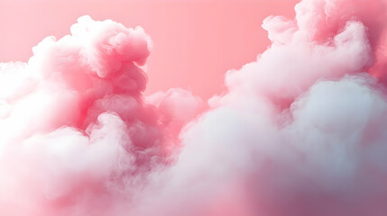 Fototapeta premium Pink and White Abstract Smoke Background Illustration