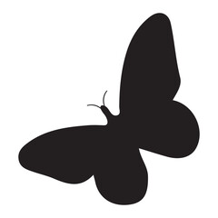 Butterfly Silhouette in Flight