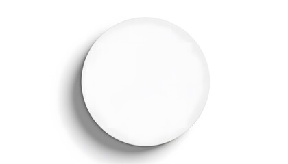 Minimalist Abstract Design Featuring a Simple Circular Form with Clean White Background