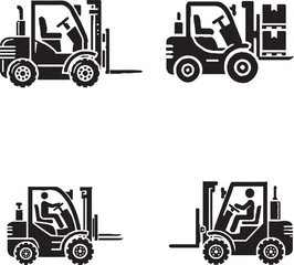 Forklift Icons Collection