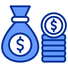 Merger And Acquisition Mixed BLue Icon