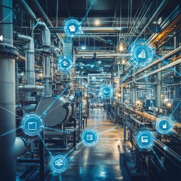Explore the future of manufacturing with this image showcasing advanced industrial automation and smart technologies, enhancing efficiency and productivity in modern manufacturing environments.