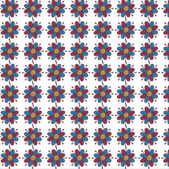 seamless background with flowers