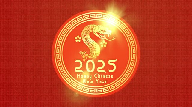 Happy Chinese new year 2025 animation template