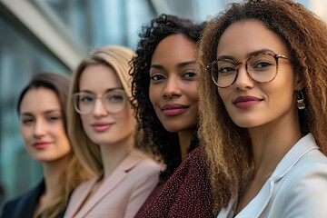 Fototapeta premium Portrait of women in politics, symbolizing leadership and civic engagement