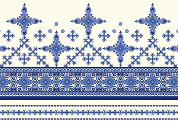 Modern interpretations of traditional embroidery patterns, suited for digital printing and artisanal projects.