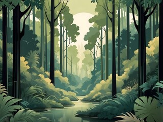 wonderful forest background